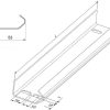 Prowadnica pionowa z otworami 1,5mm, L=2250mm